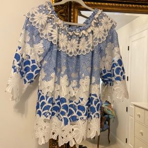 Lace off the shoulder blouse - Monaco Brand